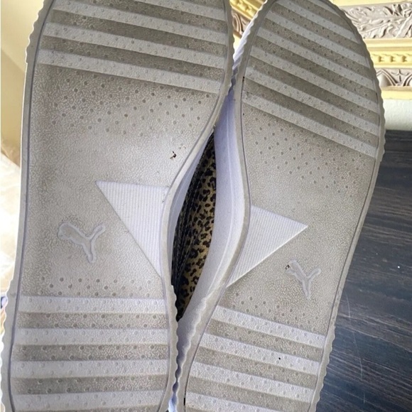 Womens Puma Size 11 Platform Sneakers Animal Leopard Print Carina Shoes Comfort - Picture 5 of 6